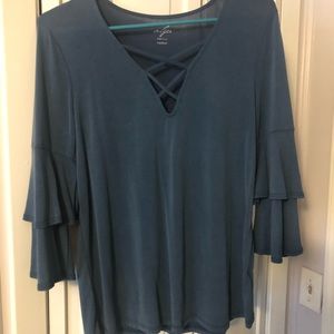 Francescas blue top